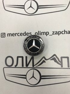 Эмблема в капот Mercedes черная W204 W212 W205 W213 