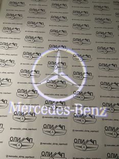 Проекция логотипа MB Mercedes W207 W117 купе Проекция логотипа MB Mercedes W207 W117 купе